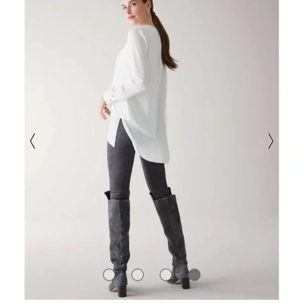 NEW White House Black Market Gray Suede Over the knee Boots, size‎ 9.5